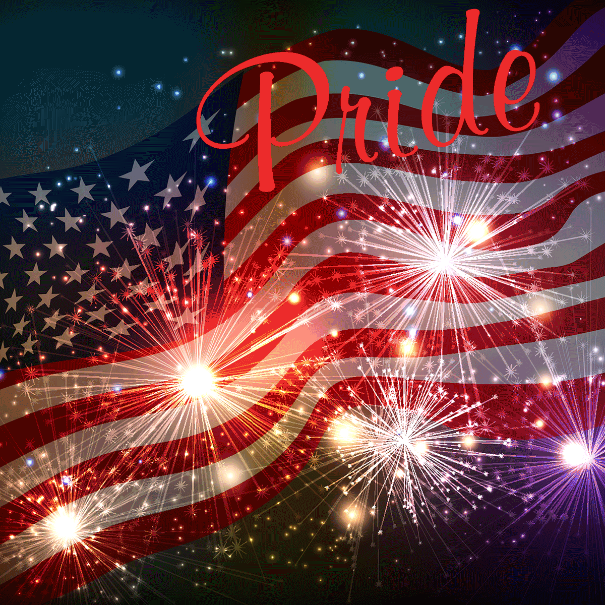 Pride, Independence, Freedom, Loyalty, Strength, Happy 4th of July from Linda Horn