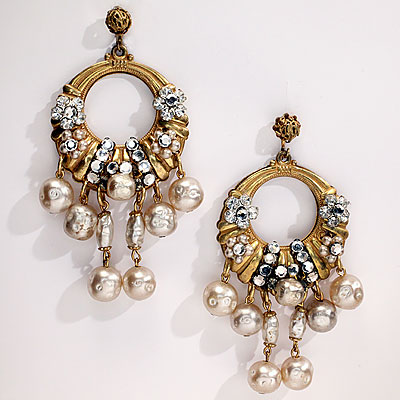 GOLD & PEARL HASKELL EARRINGS