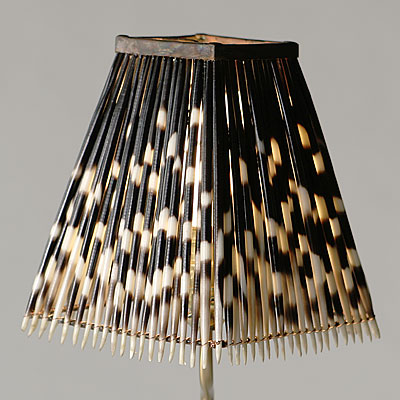 SQUARE QUILL LAMPSHADE