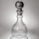 RIBBED GLASS DECANTER