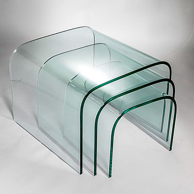 GLASS NESTING SIDE TABLES