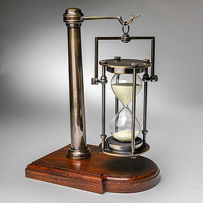 BRONZED TIMER ON STAND