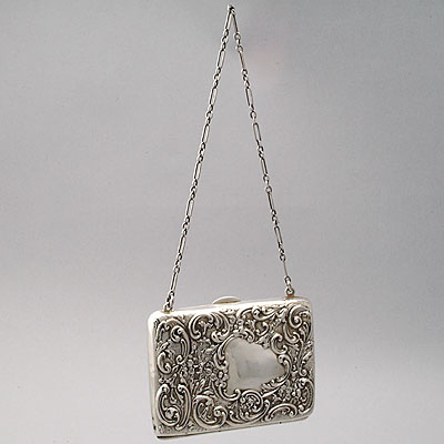 SILVER PURSE CHATELAINE