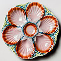 MAJOLICA OYSTER PLATES