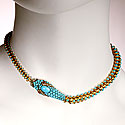 VICTORIAN TURQUOISE SNAKE NECKLACE
