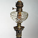 FRENCH BRONZE OIL LAMP